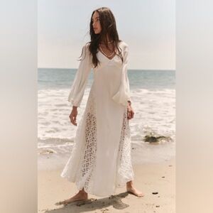 Free People Hazel White Maxi Dress